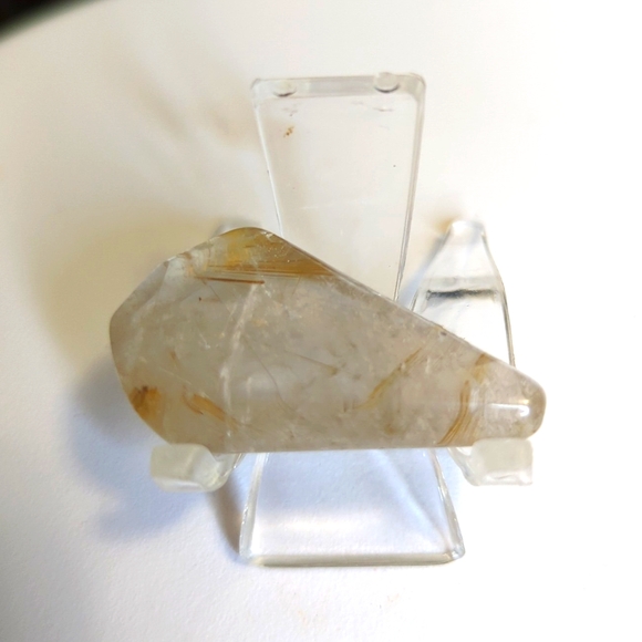 Golden Rutile Quartz Piece Cabochon - Picture 4 of 10